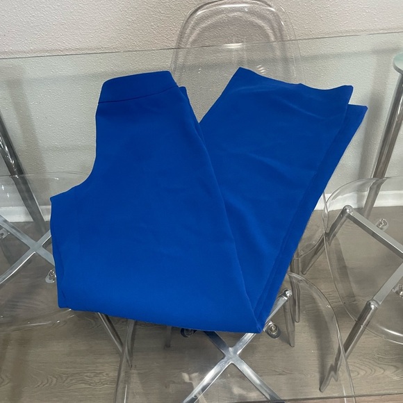 Zara Pants - Zara Blue Straight Leg Trousers